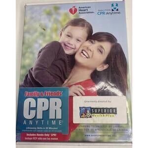 Anytime Training DVD & Practice Dummy Family & Friends New in Box